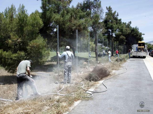 Νέα περίφραξη στο Γκολφ Γλυφάδας